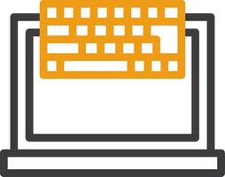 Keyboard Two Color Icon vector