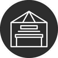 Warehouse Inverted Icon vector