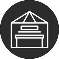 Warehouse Inverted Icon vector