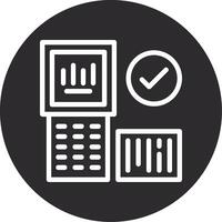 Barcode Scanner Inverted Icon vector