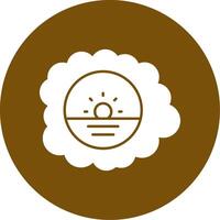 DreamScape Glyph Circle Icon vector