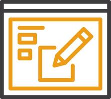 Edit Two Color Icon vector
