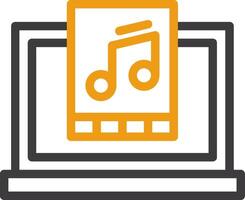 Music Two Color Icon vector