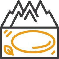 Lake Two Color Icon vector