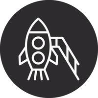 Rocket Inverted Icon vector