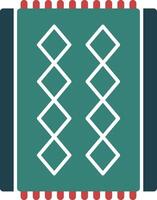 Red Carpet Glyph Multi Color Icon vector
