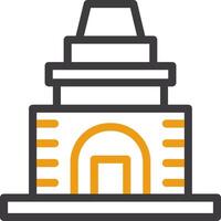 Temple Two Color Icon vector