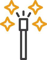 Magic Wand Two Color Icon vector