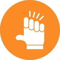 Empower Plus Glyph Circle Icon vector