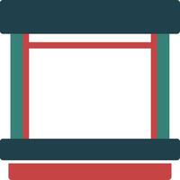 Loading Dock Glyph Multi Color Icon vector