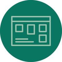 Scrum Board Line Multi color Icon vector