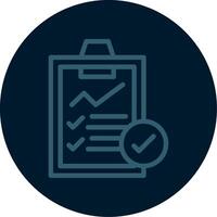 Audit Line Multi color Icon vector