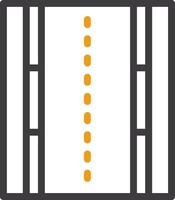 Road Two Color Icon vector