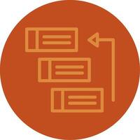 Backlog Line Multi color Icon vector