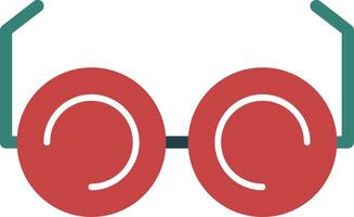 Glasses Glyph Multi Color Icon vector