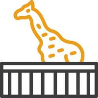 Giraffe Two Color Icon vector