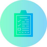 Application Form Gradient Circle Icon vector