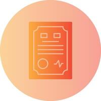 Contract Gradient Circle Icon vector