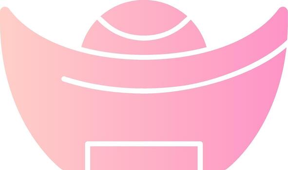 Gold Ingot Solid Multi Gradient Icon vector