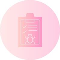 Bug Gradient Circle Icon vector