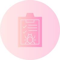 Bug Gradient Circle Icon vector