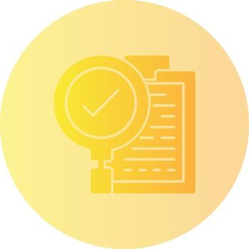 Evaluation Gradient Circle Icon vector
