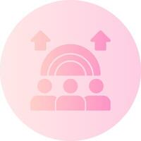 Inclusion Gradient Circle Icon vector