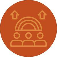 Inclusion Line Multi color Icon vector