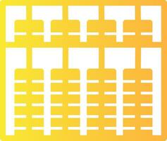 Abacus Solid Multi Gradient Icon vector