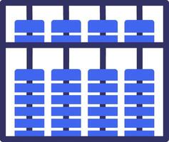 Abacus Solid Two Color Icon vector