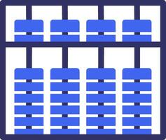 Abacus Solid Two Color Icon vector