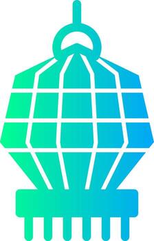 Prosperity Lamp Solid Multi Gradient Icon vector