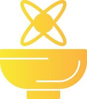 Abundance Bowl Solid Multi Gradient Icon vector