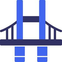 Bridge Solid Two Color Icon vector