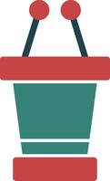 Speaker Podium Glyph Multi Color Icon vector