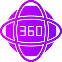 Impact 360 Solid Multi Gradient Icon vector