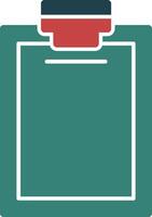 Clipboard Glyph Multi Color Icon vector