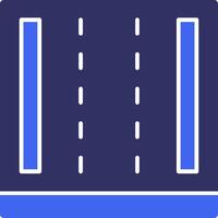 Highway Solid Two Color Icon vector