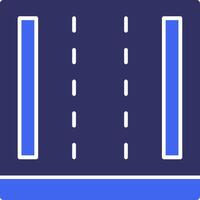 Highway Solid Two Color Icon vector