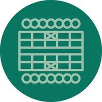 Chinese Chess Line Multi color Icon vector