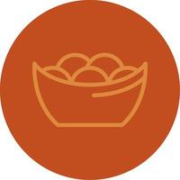 Tangyuan Line Multi color Icon vector