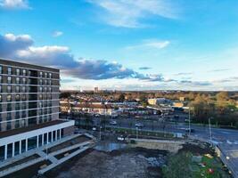 Aerial View of Central Dagenham London City of England UK. March 2nd, 2024 photo