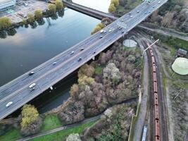 Aerial View of Central Dagenham London City of England UK. March 2nd, 2024 photo