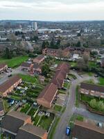 High Angle View of Central Hatfield City of England, Great Britain. March 9th, 2024 photo