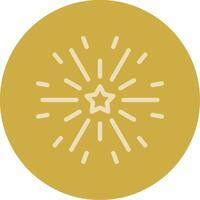 Firework Line Multi color Icon vector