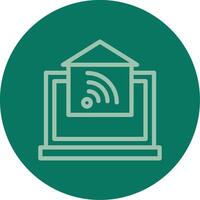 Home Automation Line Multi color Icon vector