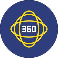 Impact 360 Dual Line Circle Icon vector