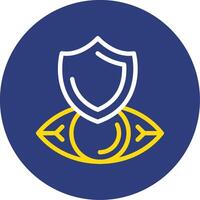 Vision Vanguard Dual Line Circle Icon vector