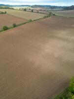 High Angle View of British Countryside Landscape at Hitchin City of England UK photo