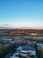 High Angle View of Buildings at City Centre and Downtown of Luton, England United Kingdom. Dec 1st, 2023 photo